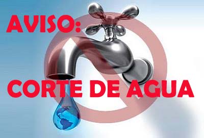 Nueno corte de agua en calles Pino, Madroño, Nogal, Chaparro, Oliva, Castaño, Almendro y Limón