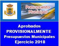 Aprobados provisionalmente los presupuestos municipales para el 2018 1