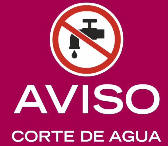 Corte de agua en calles Pino, Madroño, Almendro, Oliva, Nogal, Chaparro, Limon y Castaño