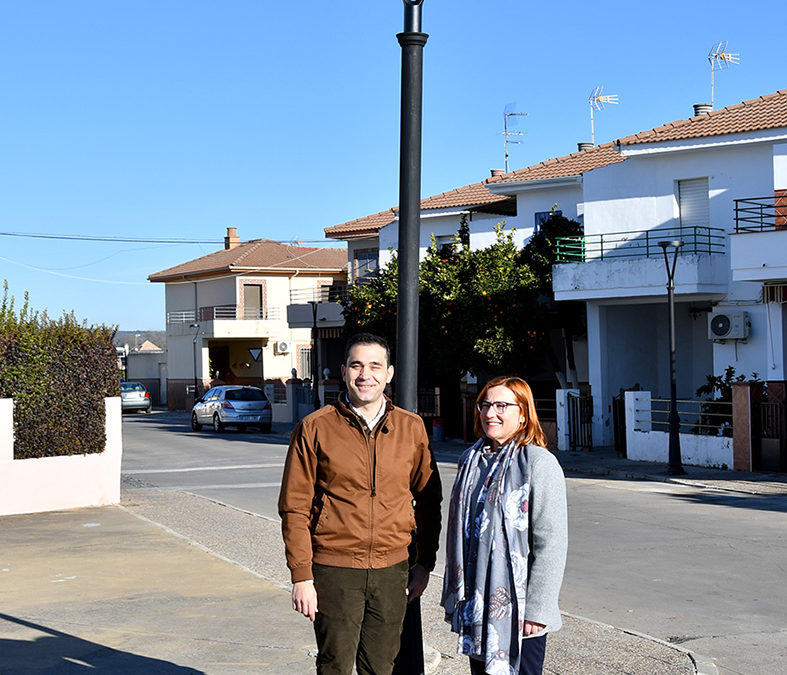 El alumbrado de Rafael Alberti se renueva con 88 luminarias LED