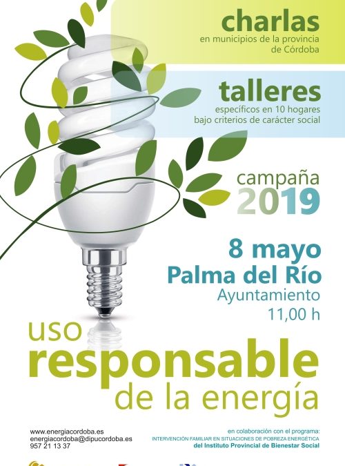 Palma del Río se suma a la campaña 2019 sobre «Uso Responsable de la Energía» de la Agencia Provincial de la Energía de Córdoba