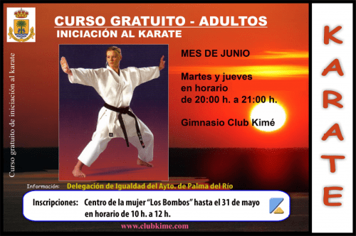 Curso gratuito para adultos de iniciación al karate 1