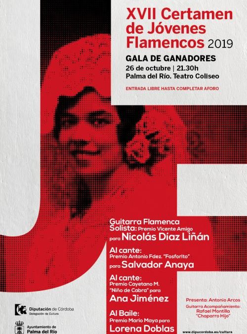 El Teatro Coliseo acoge a los ganadores del XVII Certamen de Jóvenes Flamencos en su edición 2019