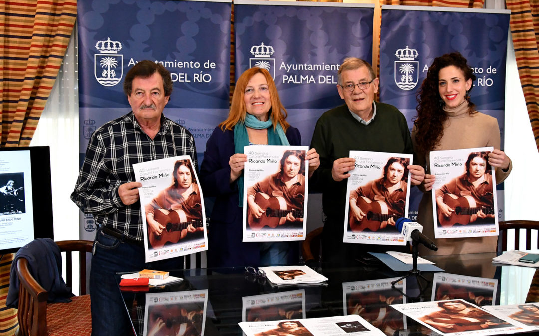 Palma del Río rinde homenaje a la guitarra de Ricardo Miño en el 40 aniversario de su Semana Cultural Flamenca