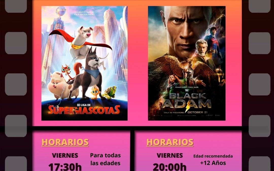 CINE EN EL ESPACIO JOVEN  DÍAS 18, 19 y 20 NOVIEMBRE 2022