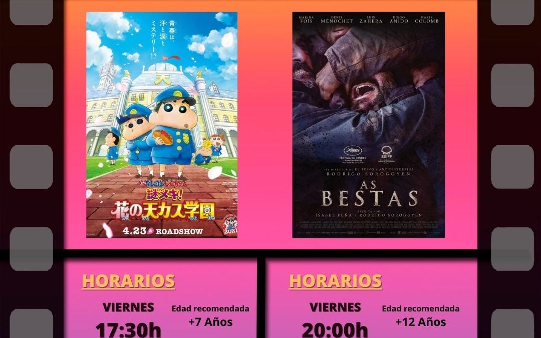 CINE EN EL ESPACIO JOVEN  DÍAS 25, 26 y 27 NOVIEMBRE 2022