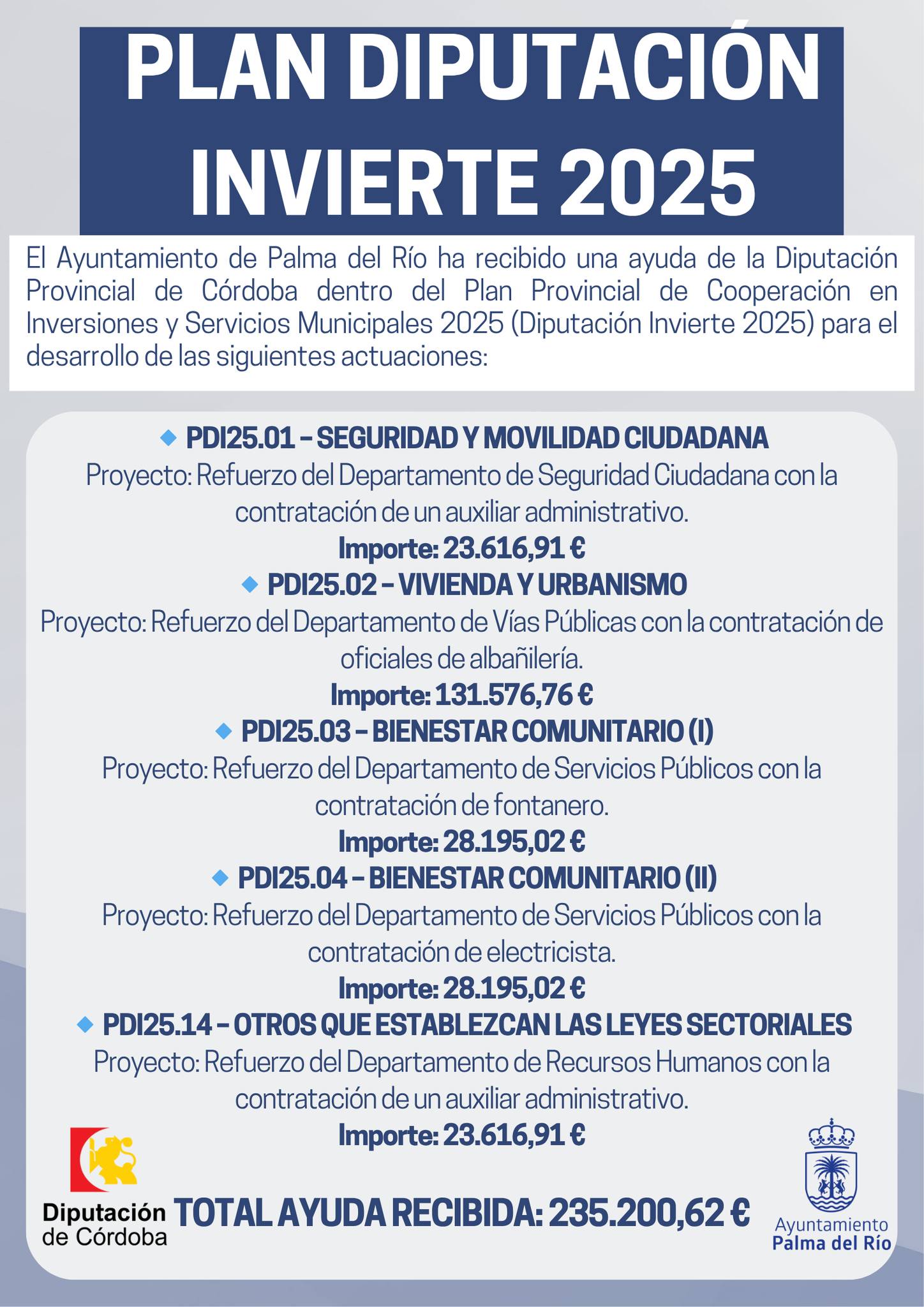 PLAN DIPUTACIÓN INVIERTE 2025
